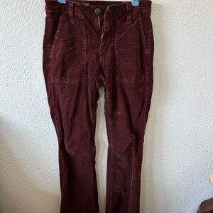 Burgundy Corduroy Pants
